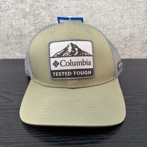 Columbia Sportswear Tested Tough Snapback Mesh Trucker Hat One Size Olive NWT